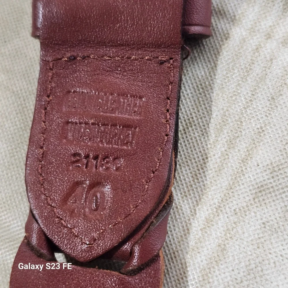 Unbranded Braided Leather Belt Mens 40 Brown Woven Distressed Buckle‎ 21180